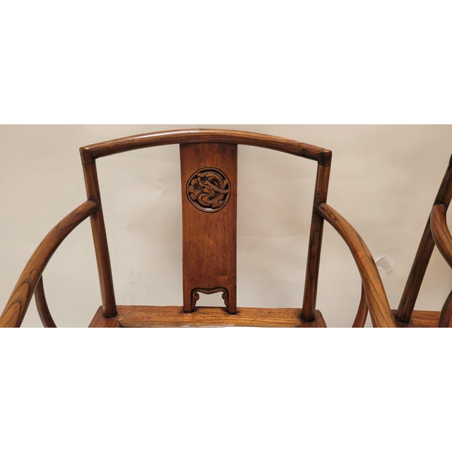 19th Century 19th Century Pair of Wenyi Armchairs For Sale - Image 5 of 10