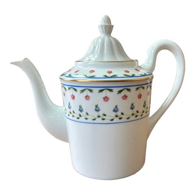 Ceralene Lafayette Tea Pot-Limoges France by A. Raynaud, 1960s For Sale