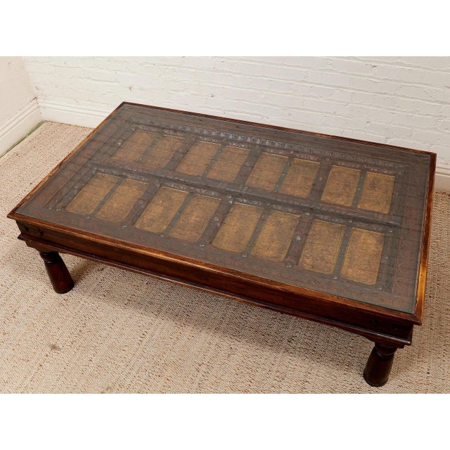 A coffee table showcases the beauty of vintage design and individuality while creating a unique talking point essentially...