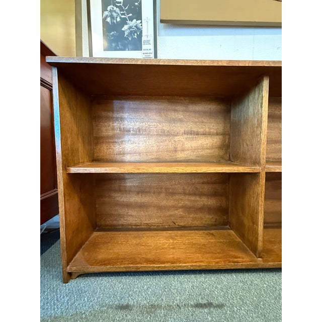 Brown Arts & Crafts Mission Style Double Bookshelf For Sale - Image 8 of 12