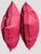 Fuchsia and Black Tape, Cord Custom Pillow Pair For Sale In Greensboro - Image 6 of 9