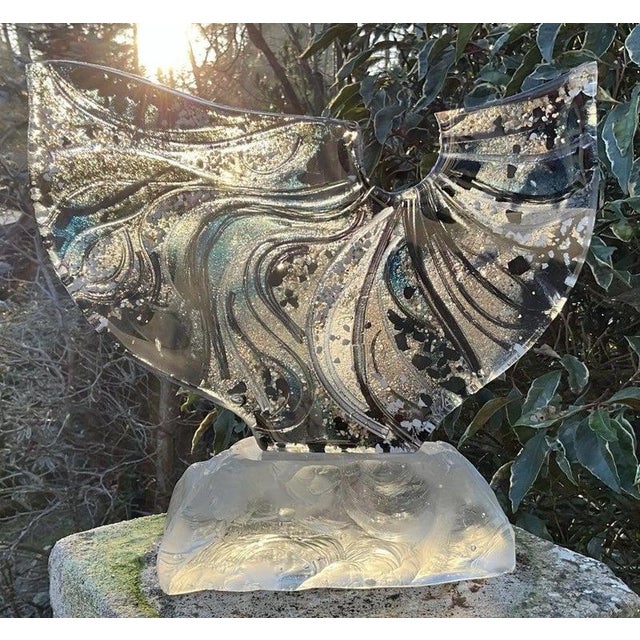Metal Sand-Cast Glass and Gold Leaf Sculpture by Allister Malcolm, 2013 For Sale - Image 7 of 16