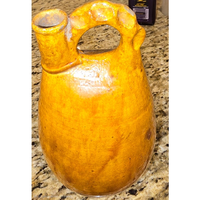 Song Dynasty Style Carmel Glazed Medium Water Jar has measurements of approximately 5.5"x5.5"x11.5"
