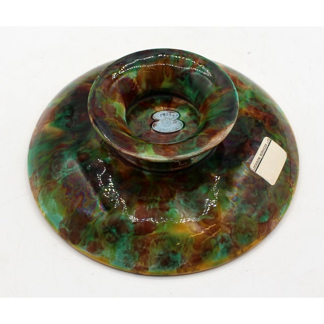 George Jones majolica compote pattern 1804, late 19th century, English. Listed in their records as "Leaf Dessert Elevated...