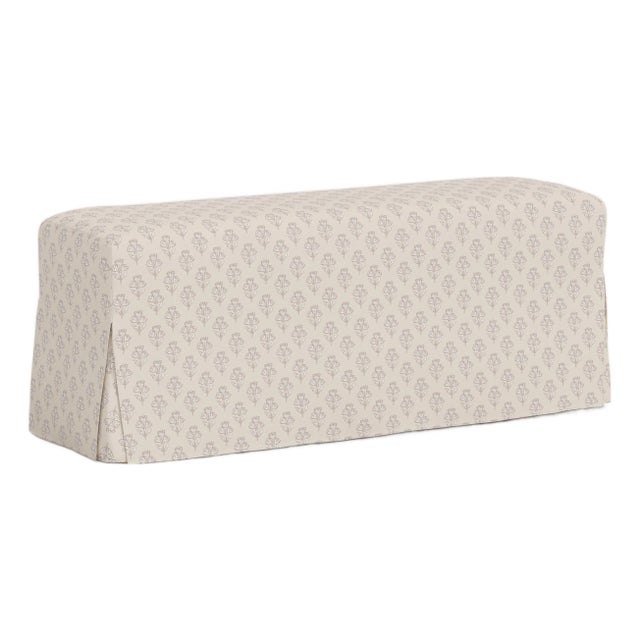 Slipcover for Stoffer Home x Cloth & Company for Lindy Slipcover Dining Bench in Francie Floral Cream For Sale