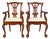 Baker Furniture Style Chippendale Carved Mahogany Armchairs, Pair For Sale