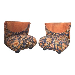 1970s Alessandro Becchi for Giovannetti, Le Bugie Chairs- Set of 2 For Sale