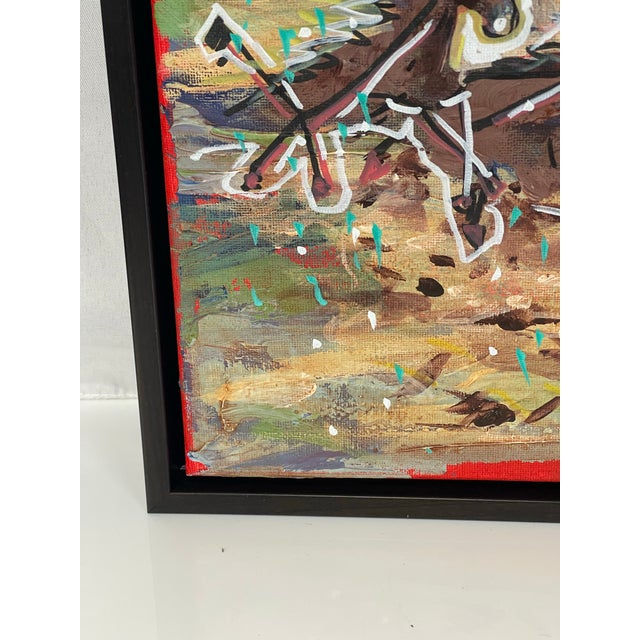 “Freedom” Basquiat-Style Neo-Expressionist Horse Painting, Original Art by Rebecca Williams For Sale - Image 9 of 10