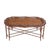 1980s Maitland-Smith Regency Faux Bamboo Base Leather and Wicker Tray Top Coffee Table For Sale - Image 10 of 18