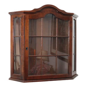 Vintage Victorian Arch Top Wall Mounted Display Cabinet