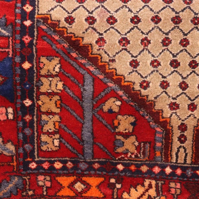 Malayer Rug in Cotton & Wool Heavy Knot, Middle East For Sale - Image 4 of 11