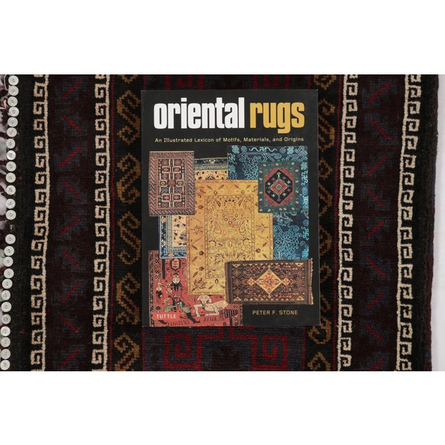Vintage Balisht Tribal Rug in Polychromatic Geometric Patterns - Rug & Kilim For Sale - Image 9 of 9