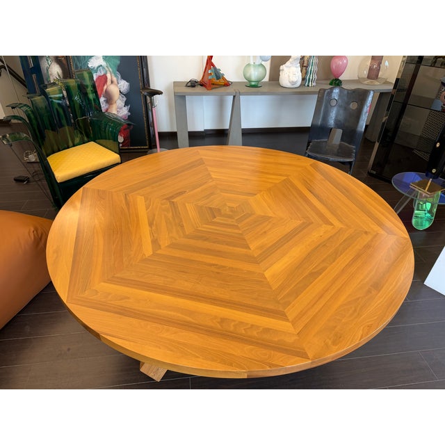 1980s La Rotonda Model Round Table by Mario Bellini for Cassina, 1970 For Sale - Image 5 of 8
