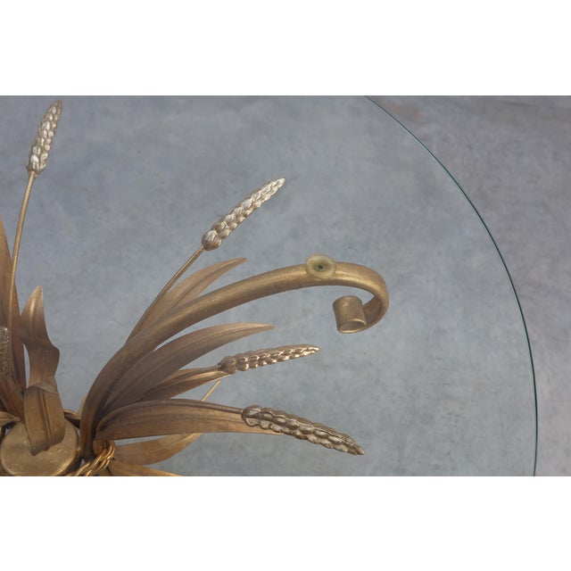 Metal Sheaf of Wheat Coffee Table in the style of Coco Chanel, France, 1960 For Sale - Image 7 of 12