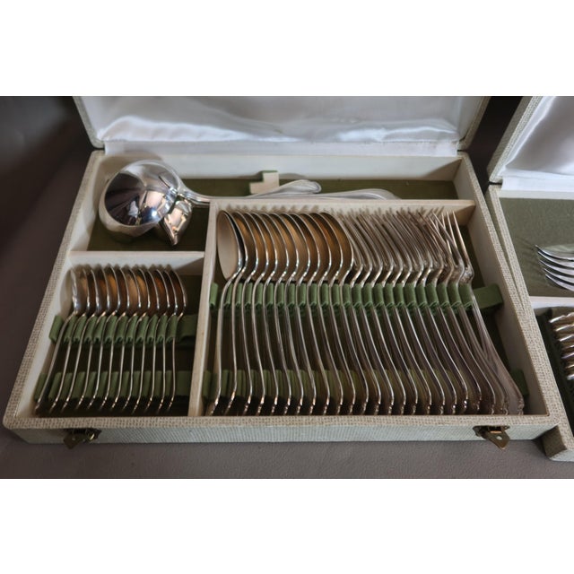 Silver-Plated Flatware from Christofle, 1960s, Set of 127 For Sale - Image 6 of 13
