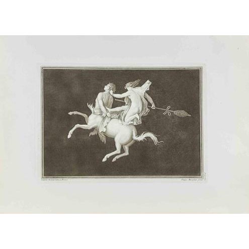 Carlo Nolli, Centaur and Menade, Etching, 18th Century For Sale