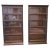 Brown Waterfall Oak Bookcases by Gunn, 1910, Set of 2 For Sale - Image 8 of 8