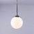 French Tabac Opal Glass Pendant Lamp, 1950s For Sale - Image 3 of 11