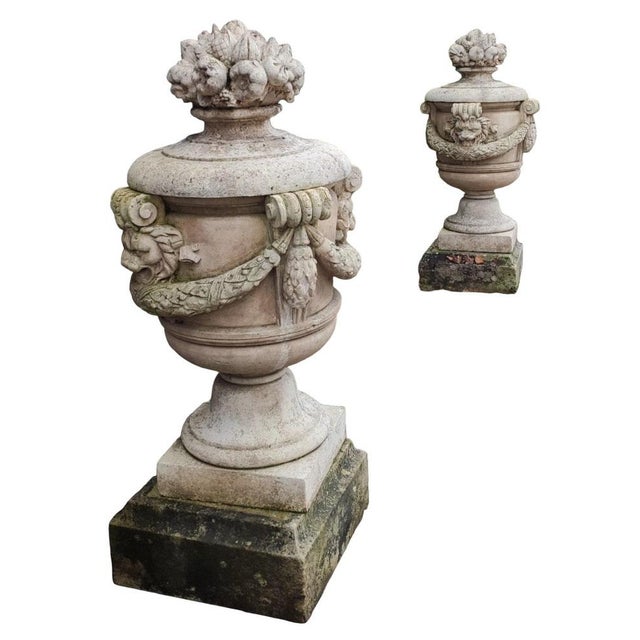 Stone Vases, 1950s, Set of 2 For Sale - Image 9 of 10