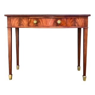 Vintage Federal Flame Mahogany Console Table | Server | Desk For Sale
