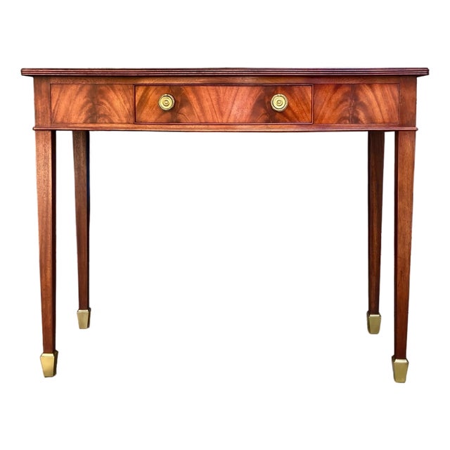 Vintage Federal Flame Mahogany Console Table | Server | Desk For Sale