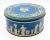 Figurative Circa 1900 "Wedgewood" Blue Jasperware Biscuit Box by Huntley & Palmers For Sale - Image 3 of 9