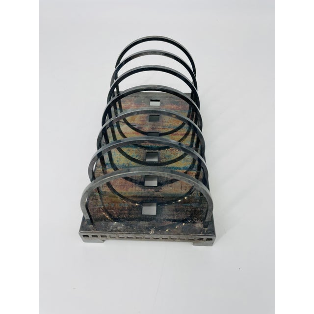 Art Deco Style Metallic Letter Holder For Sale - Image 4 of 7