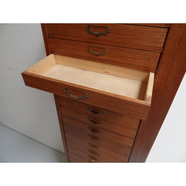 Vintage Watchmaker's Cabinet with Drawers, 1950s For Sale - Image 6 of 12