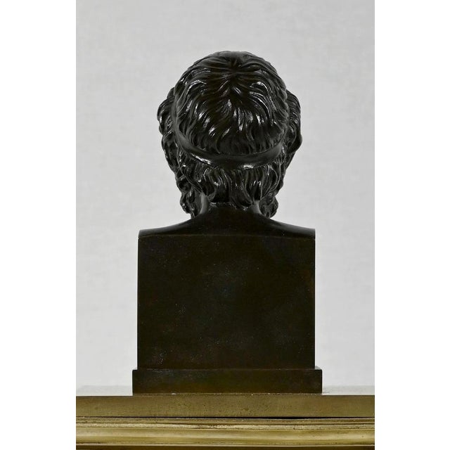 Golden Bronze Clock by A. Destape, 1800s For Sale - Image 18 of 18