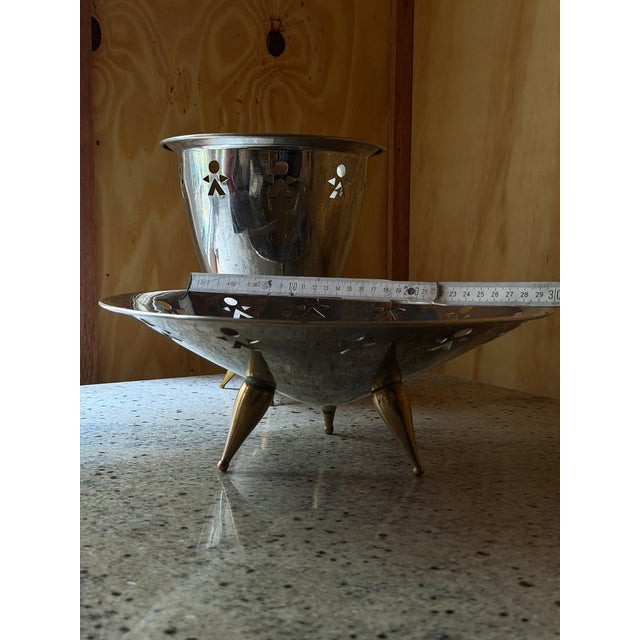 Vintage Ice Bucket & Bowl Set by Alessi Girotondo, 1989, Set of 2 For Sale - Image 15 of 17