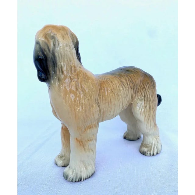 Figurative Vintage Porcelain Dog Figurine "Afghan Hound". For Sale - Image 3 of 4
