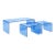 Contemporary Blue Acrylic Nesting Tables – Statement Coffee Table Set For Sale