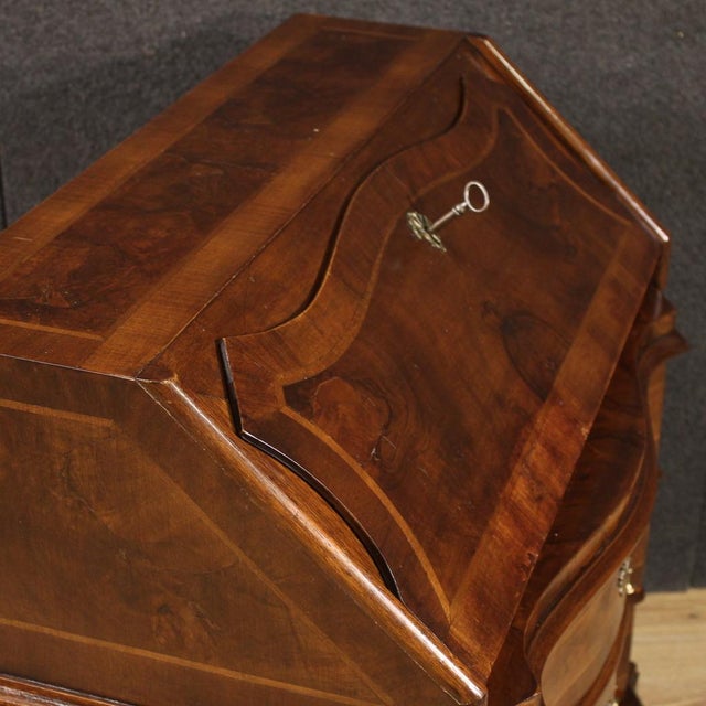 Brown Small Venetian Bureau, 1950s For Sale - Image 8 of 13