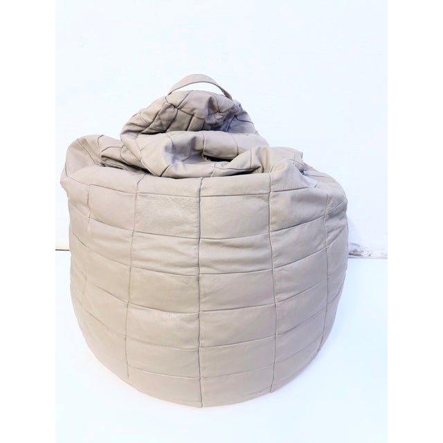 Patchwork Leather Beanbag from de Sede, 1970s For Sale - Image 13 of 13