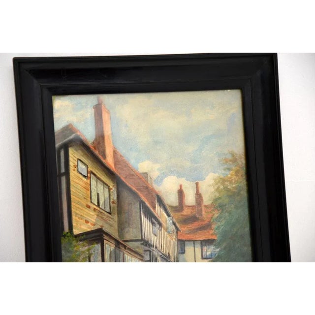 Annie L. Lee, Mermaid Inn in Rye, Late 1900s, Watercolour, Framed For Sale - Image 4 of 11