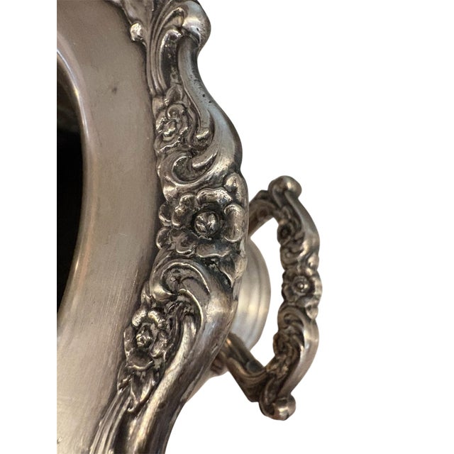 Vintage Mid Century Silver Plated Ice Bucket by Oneida For Sale In Los Angeles - Image 6 of 6