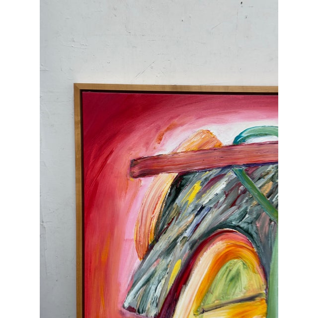 Design Plus Gallery presents a Circa 2004 Framed Abstract by Artist Albert E. Smith (1929-2008 ). Smith is a self-taught...