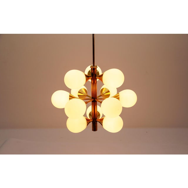 Metal Large Mid-Century Modern Sputnik Lamp from Kaiser Leuchten, Germany 1960s For Sale - Image 7 of 13