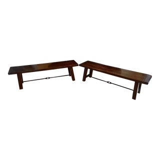 Pottery Barn Benchwrigth Dining Bench - Set of 2 For Sale
