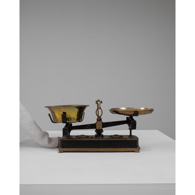 19th Century French Iron & Brass Scale For Sale - Image 17 of 18