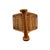 1970s Vintage Rattan & Woven Cane Five-Bottle Wine Rack With Handle For Sale - Image 5 of 6