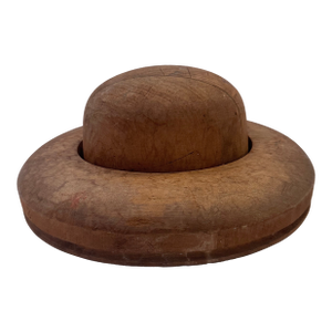 Antique Solid Wood Hat Form