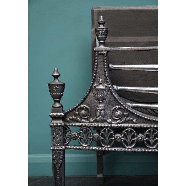 Antique Wrought and Cast Fire Grate, 1890 For Sale - Image 4 of 5