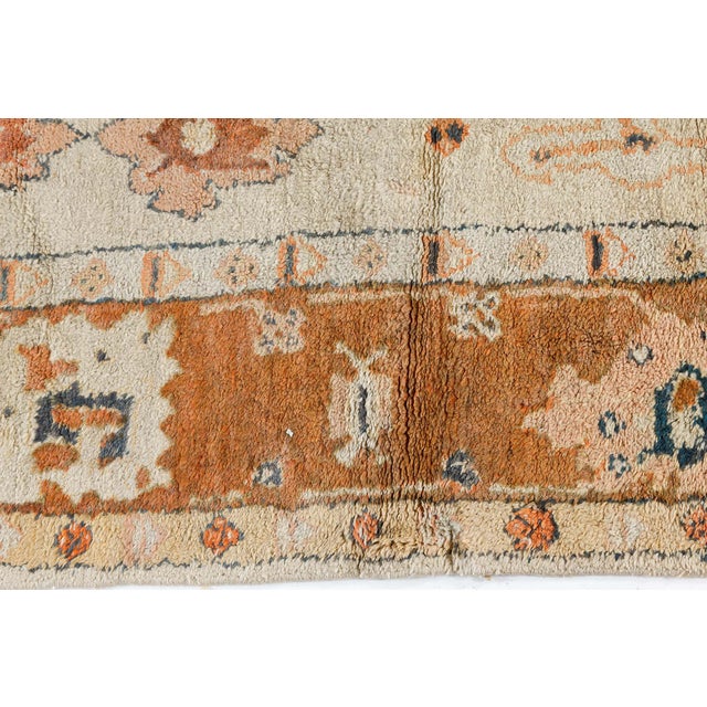 Antique Turkish Oushak Rug For Sale In New York - Image 6 of 8