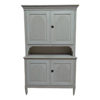 Swedish Gustavian Style 4 Door Cupboard For Sale