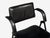 1950s Jacques Adnet Attr., Folding Chair, Black Leather, Brass, France, 1950s For Sale - Image 5 of 10