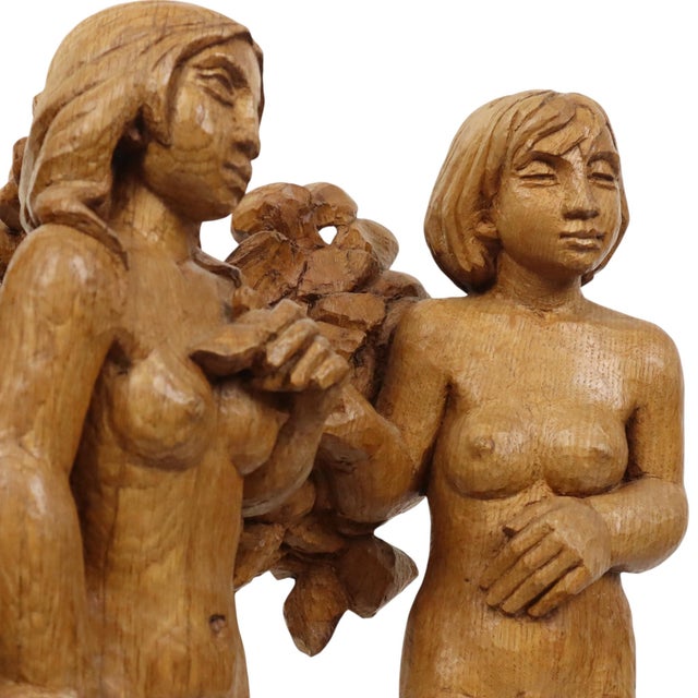 Edgard Fonteyne, Female Nude, 1990s, Oak For Sale - Image 10 of 15