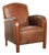Art Deco Style Sheepskin Armchair in with Wooden Armrests For Sale