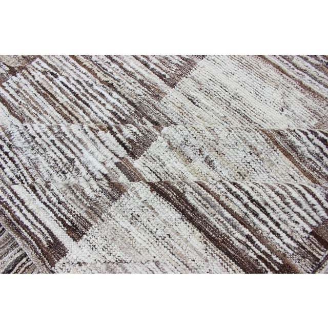 Modern Checkerboard Piled Rug by Keivan Woven Arts 10'0 X 13'10 For Sale - Image 13 of 14