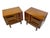 Mid-Century Modern 1970s Fine Pair Sculpted Floating American Walnut Nightstands For Sale - Image 3 of 12